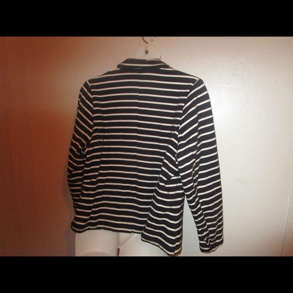 BLACK WHITE STRIPED BLAZER BY LANE BRYANT * 24 * - Picture 4 of 4